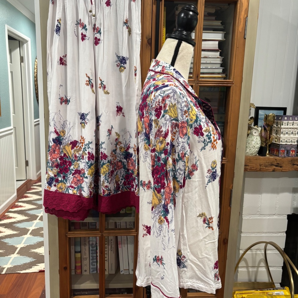 Anthropologie x Floreat Sweet Dreams Pajama Set, Size Medium - Picture 7 of 16
